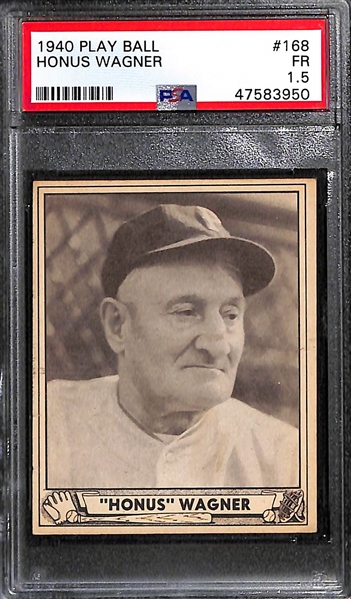 1940 Play Ball Honus Wagner #168 PSA 1.5