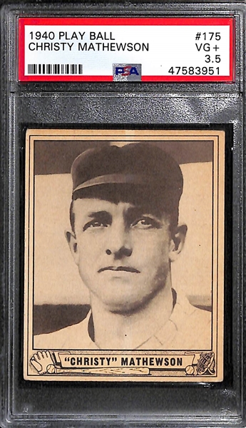 1940 Play Ball Christy Mathewson #175 PSA 3.5