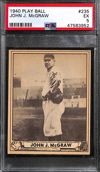 1940 Play Ball John J McGraw #235 PSA 5