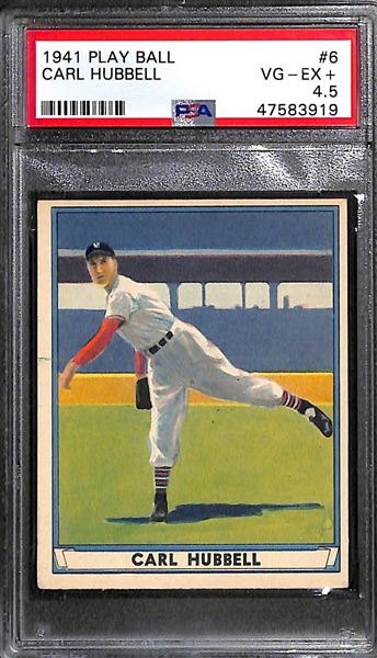 1941 Play Ball Carl Hubbell #6 PSA 4.5