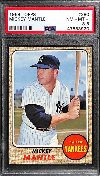 1968 Topps Mickey Mantle #280 PSA 8.5
