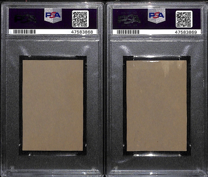 Lot of 2 - 1960 Bazooka Roy McMillan #33 PSA 4 (Autograph Grade 9) & Del Crandall #36 PSA 2 (Autograph Grade 10)