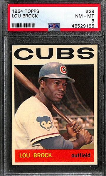 Lot of (3) 1964 PSA Graded Topps Baseball Cards w. Harmon Killibrew PSA 7