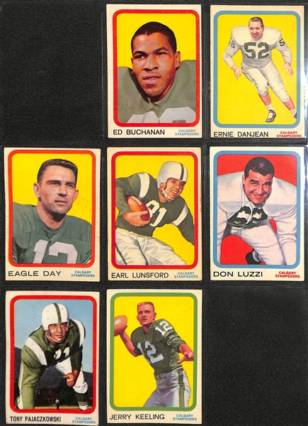 1963 Topps Canadian Football League (CFL) Almost Complete Set - 73 of 88 Cards