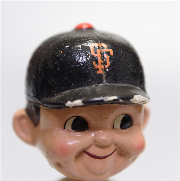 1960s San Francisco Giants Gold Circle Base Boy Head Bobble Head