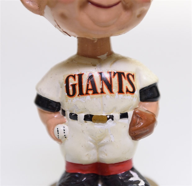 1960s San Francisco Giants Gold Circle Base Boy Head Bobble Head