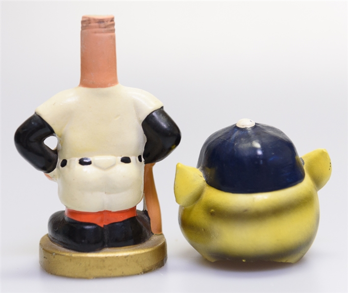1960s Detroit Tigers Gold Circle Base Mascot Head Bobble Head