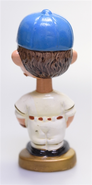 1970s Milwaukee Brewers Gold Circle Base Boy Head Bobble Head w. Original Box