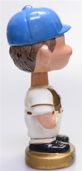 1970s Milwaukee Brewers Gold Circle Base Boy Head Bobble Head w. Original Box