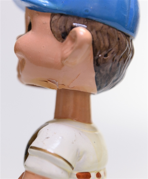1970s Milwaukee Brewers Gold Circle Base Boy Head Bobble Head w. Original Box
