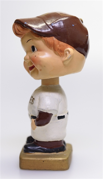 1970s San Diego Gold Square Base Boy Head Bobble Head 