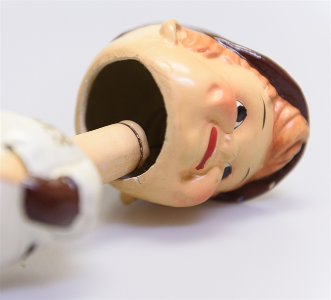 1970s San Diego Gold Square Base Boy Head Bobble Head 