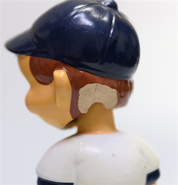 Lot of (2) Bobble Heads - 1980s Toronto Bluejays Green Circle Base Boy Head & 1980s Boston Red Sox Green Circle Base Boy Head