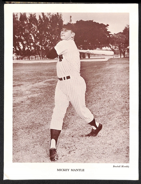 1962 M118 Baseball Monthly Premiums - Mickey Mantle and Roger Maris