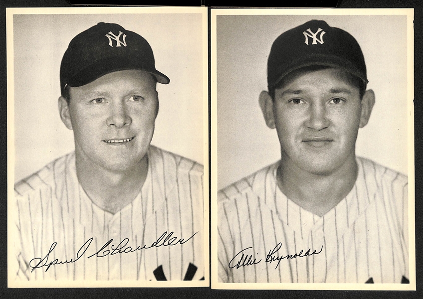 Lot of (18) c. 1948 Yankees Photo Pack Premiums w. (2) DiMaggio, (2) Rizzuto, Berra, Stengel, Dickey
