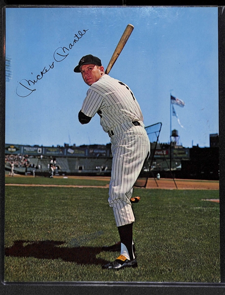 Lot of (8) Rare 1960s New York Yankees Pan American 8x10 Photo Premiums w. Mantle & Maris (Includes Original Envelope)