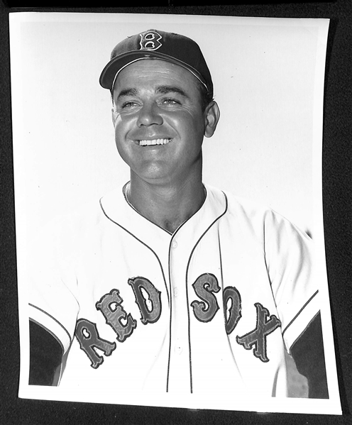 Lot of (9) Don Wingfield 1950s Boston Red Sox 8x10 Type 1 Photos (w. Original Envelope From Wingfield)
