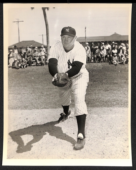 Lot of (7) Don Wingfield 1950s New York Yankees 8x10 Type 1 Photos (w. Original Envelope From Wingfield)