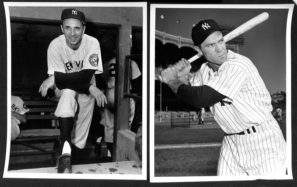 Lot of (12) Don Wingfield 1950s New York Yankees 8x10 Type 1 Photos (w. Original Envelope From Wingfield)