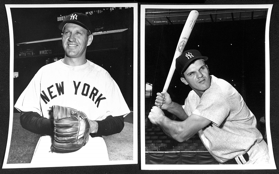 Lot of (12) Don Wingfield 1950s New York Yankees 8x10 Type 1 Photos (w. Original Envelope From Wingfield)