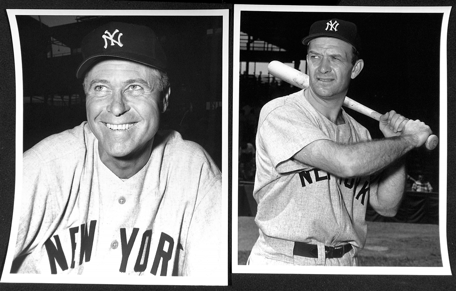 Lot of (12) Don Wingfield 1950s New York Yankees 8x10 Type 1 Photos (w. Original Envelope From Wingfield)