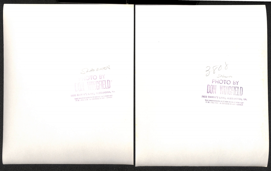 Lot of (12) Don Wingfield 1950s New York Yankees 8x10 Type 1 Photos (w. Original Envelope From Wingfield)