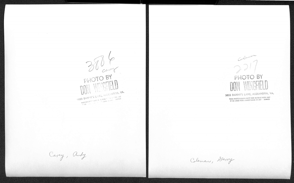 Lot of (12) Don Wingfield 1950s New York Yankees 8x10 Type 1 Photos (w. Original Envelope From Wingfield)