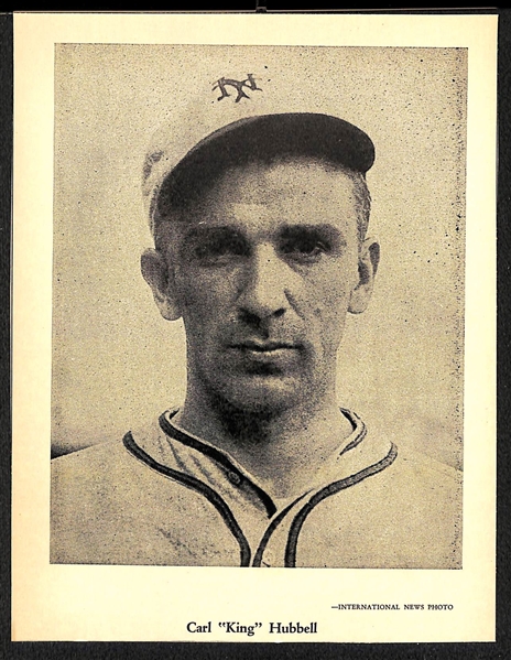 Lot of (45) 1946-49 W603 Sports Exchange Cards - Honus Wagner, J. Foxx, Frisch, Hornsby, Spahn, Mize, Hubbell, +( All Trimmed to Approx. 6x8)  