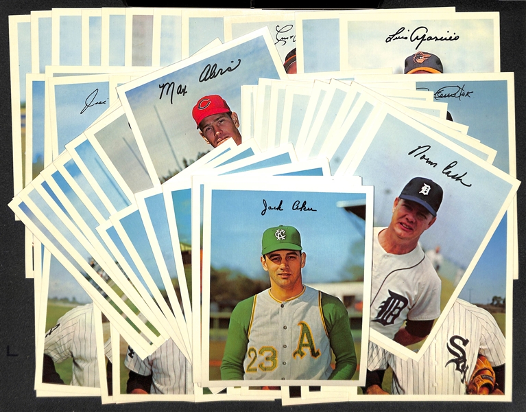 Lot of (8) 1967 Coca-Cola Dexter Press AL Team Sets (12 Cards Per Team Set) - Orioles, Red Sox, White Sox, Indians, Tigers, A's Twins, Senators