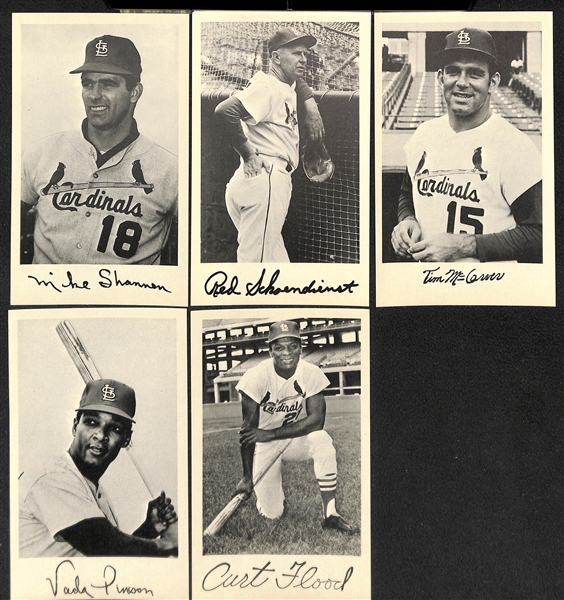 Lot of (6) 1971 Team Souvenir Photo Packs (Cardinals, Red Sox, Cubs, Brewers, Tigers, Senators) - 12 Photo Cards Per Set (72 Total)
