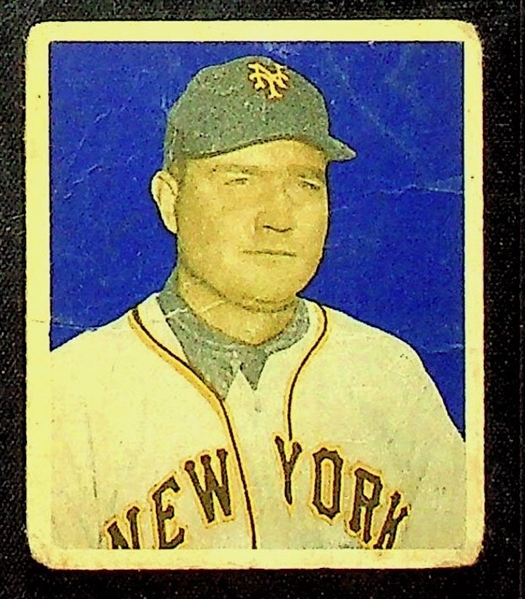 1949 Bowman Lot (3) Phil Rizzuto (No Name on Front), Preacher Roe, Johnny Mize (No Name on Front)