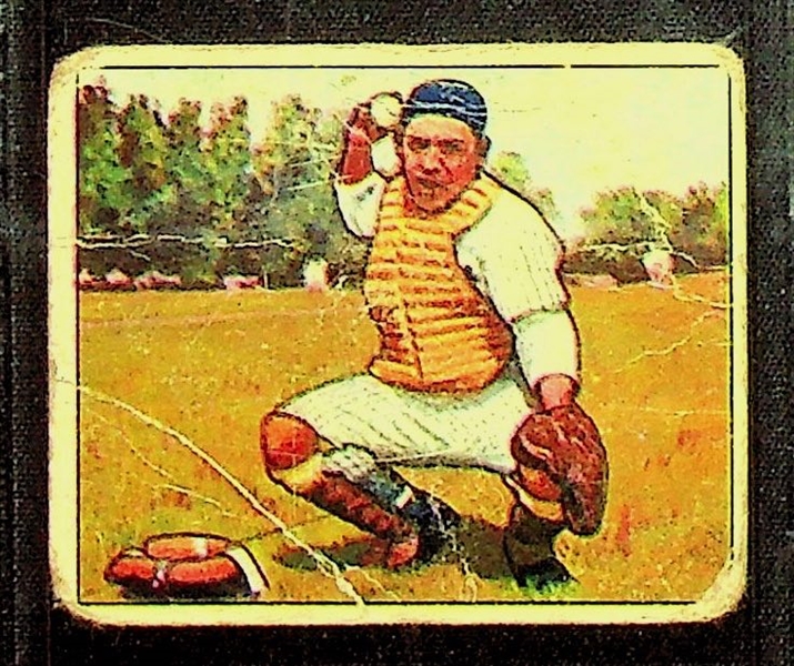 1950 Bowman Lot (3) Yogi Berra, Gil Hodges, and Leo Durocher