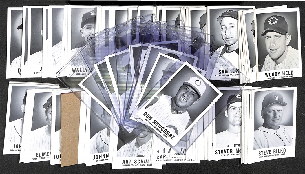 Lot of Over (160) 1960 Leaf Baseball Cards w. Cepeda, Bunning, Flood, Newcombe (Multiple Partial Sets)