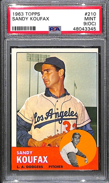 1963 Topps Sandy Koufax #210 Graded PSA 9(OC)