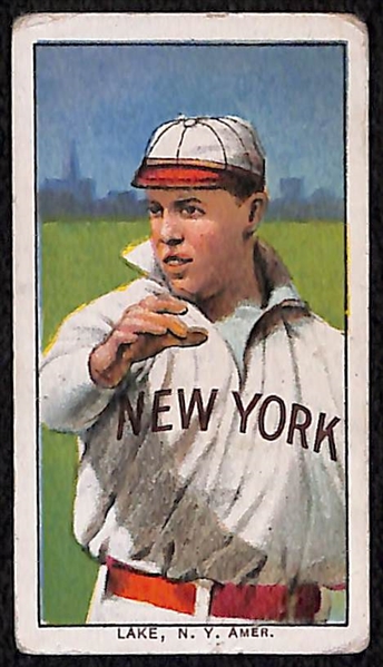 Lot of (3) New York Yankees 1909-11 T206 Tobacco Cards w. Ray Demmitt, Joe Lake, and Jack Warhop