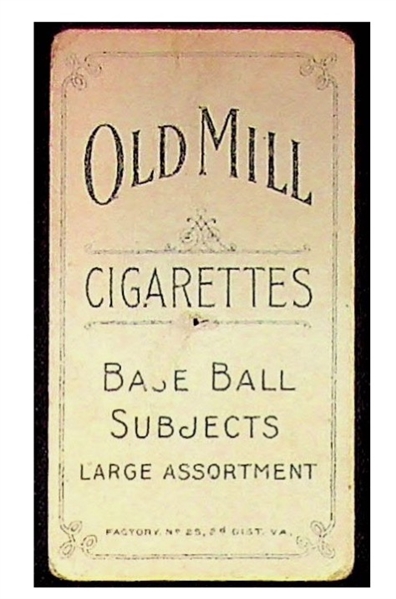 1909-11 T206 Neal Ball Tobacco Card (Cleveland Indians) w/ Old Mill Back