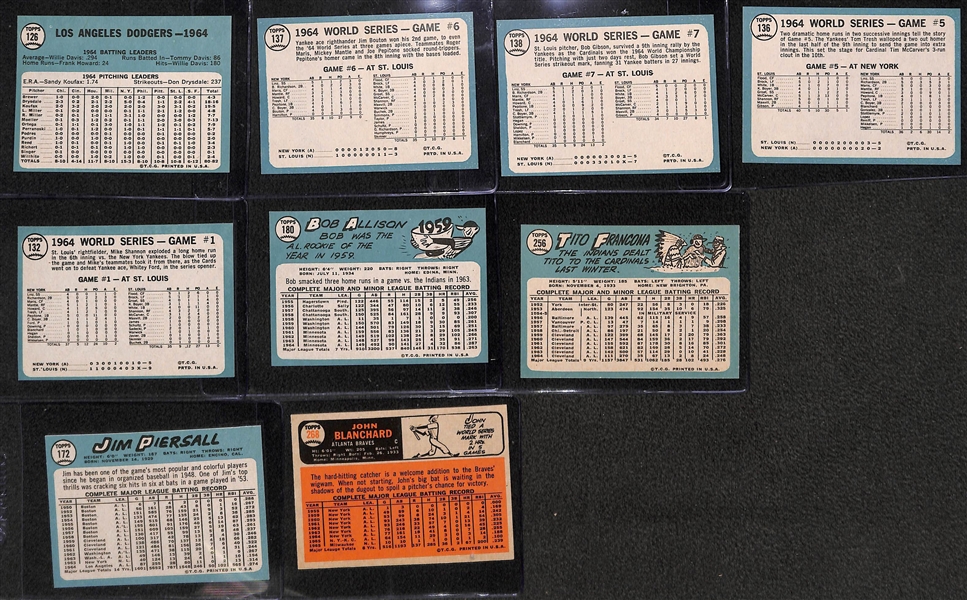   Over 190 Mostly Pack-Fresh 1965 and 1966 Topps Baseball Cards (Inc. 121 Cards from 1965 Topps and 70 From 1966 Topps) 