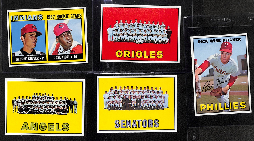   Over 280 Mostly Pack-Fresh 1967 Topps Baseball Cards w. Rookies and Semi-Stars