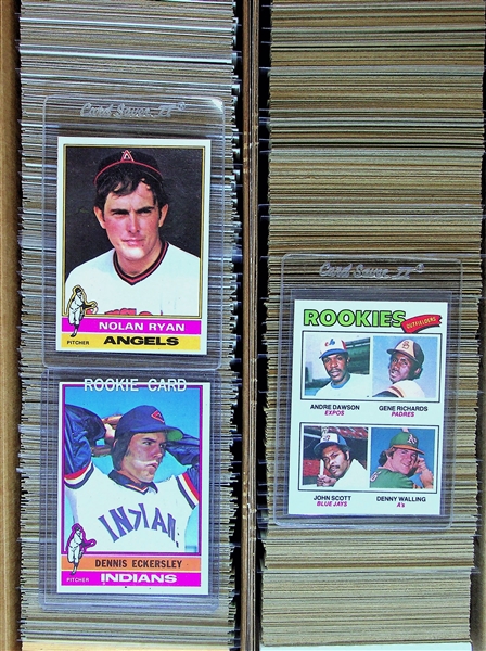 Lot of 2 Sets - 1976 & 1977 Topps Baseball Complete Sets