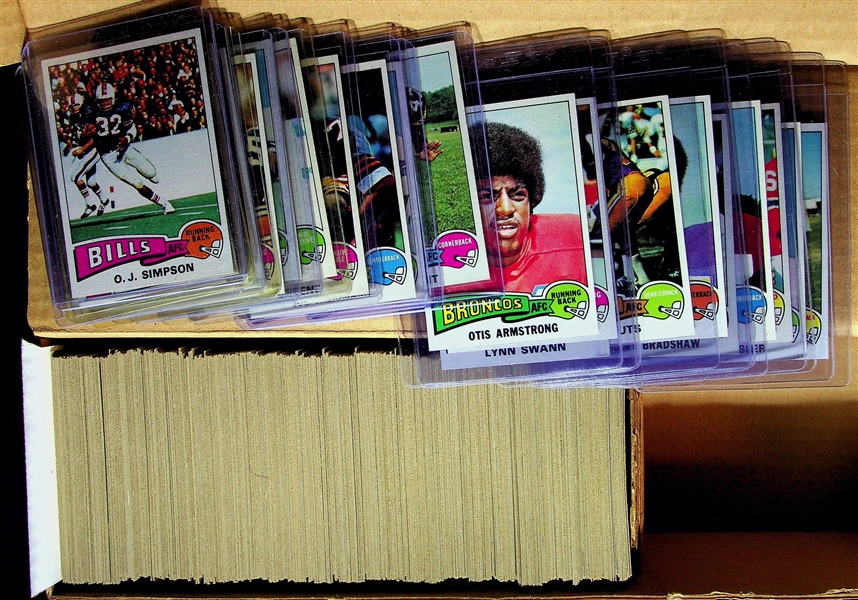 1975 Topps Football Complete Set of 528 Cards w. Dan Fouts Rookie Card
