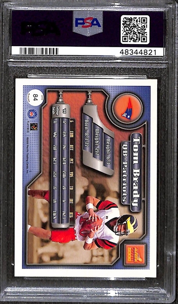 2000 Pacific Aurora Tom Brady #84 Rookie Card - PSA 8