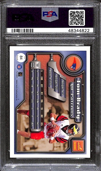 2000 Pacific Aurora Tom Brady #84 Rookie Card - PSA 8