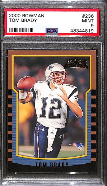 2000 Bowman Tom Brady #236 Rookie Card - PSA 9