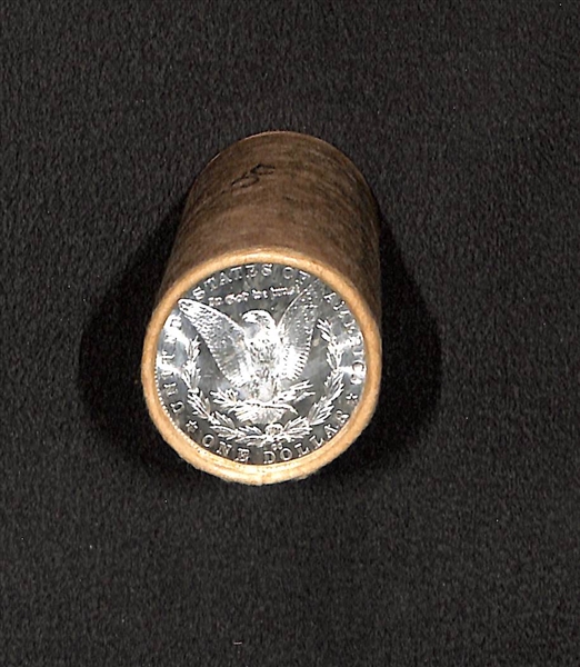 $20 BU Morgan Silver Dollar Roll Uncirculated Silver CC & CC Mint - Ends Dollars Z12