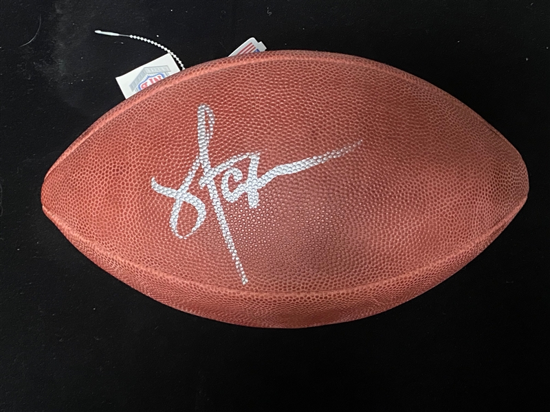 Lawrence Taylor Signed Wilson Official NFL Football - JSA Auction Letter