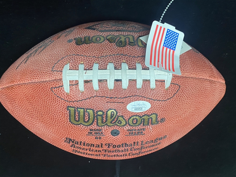 Lawrence Taylor Signed Wilson Official NFL Football - JSA Auction Letter