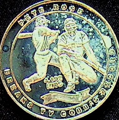 Lot of 4 - Baseball Greats Silver Coins - 1 Troy Oz .999 Silver Each - Pete Rose, Whitey Ford, Mike Schmidt, Bob Feller