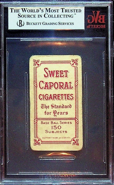 1909-11 T206 John McGraw Finger In Air Sweet Caporal Back BVG 1.5