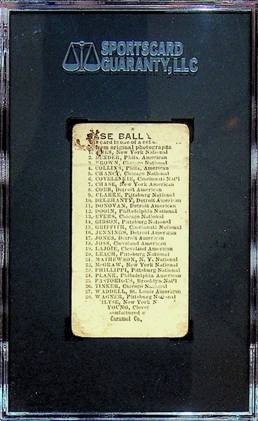 1910 E93 Standard Caramel Hugh Jennings - SGC 1