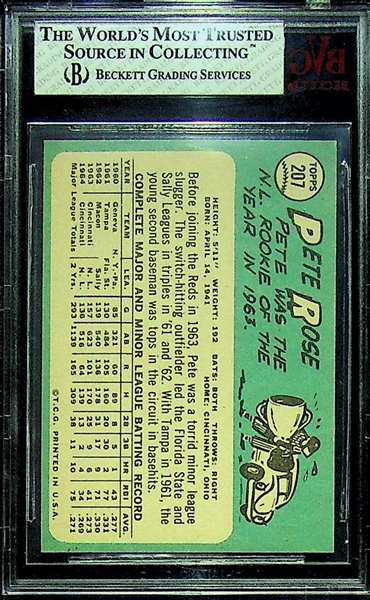 1965 Topps Pete Rose #207 - BVG 7.5